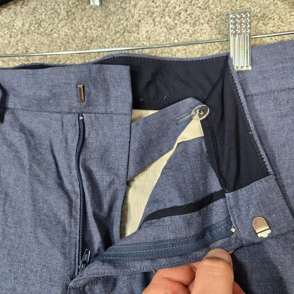 J.Crew Men's Bedford Pants 34x34 Blue lightweight Cotton Tapered NEW